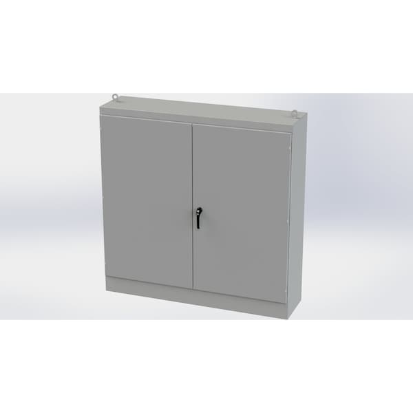 3 Point Latch with Padlock/Keylock Handle Electrical Enclosures, 72 in H, 18 in D, 72 in W